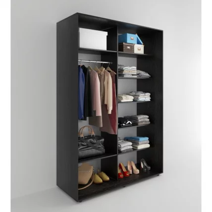 Шкаф-купе 2-х дверный Акцент-Сим Д 1000х600 Венге_1