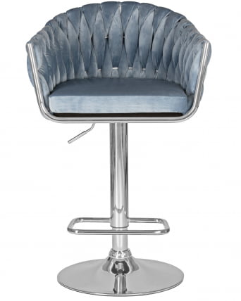 Стул барный DOBRIN MARCEL Пудрово-голубой велюр MJ9-74_5
