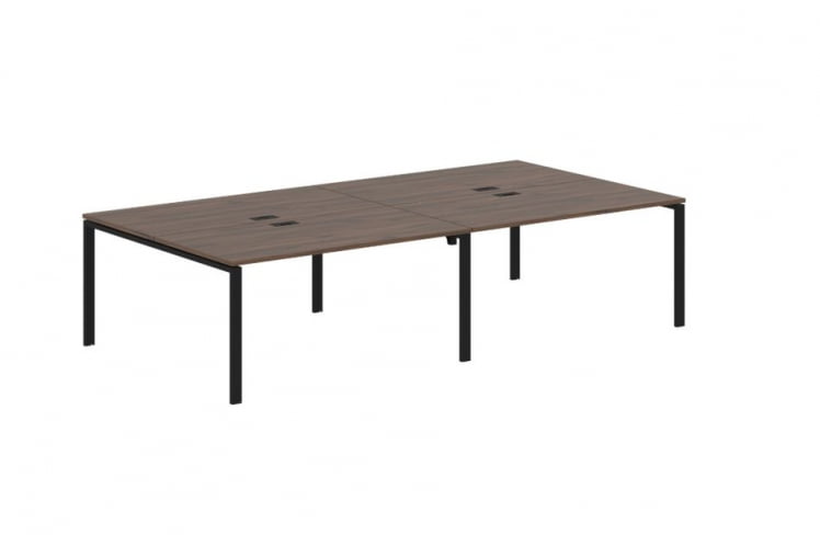 Бенч-система 4-местная EDIS EUWST 3116 Дуб Денвер темный Черный_0