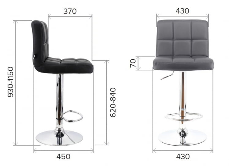 Барный стул Everprof Asti Ткань Капучино_4