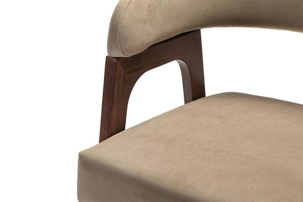 Кресло барное Baxter Б Beige/Темный орех_7