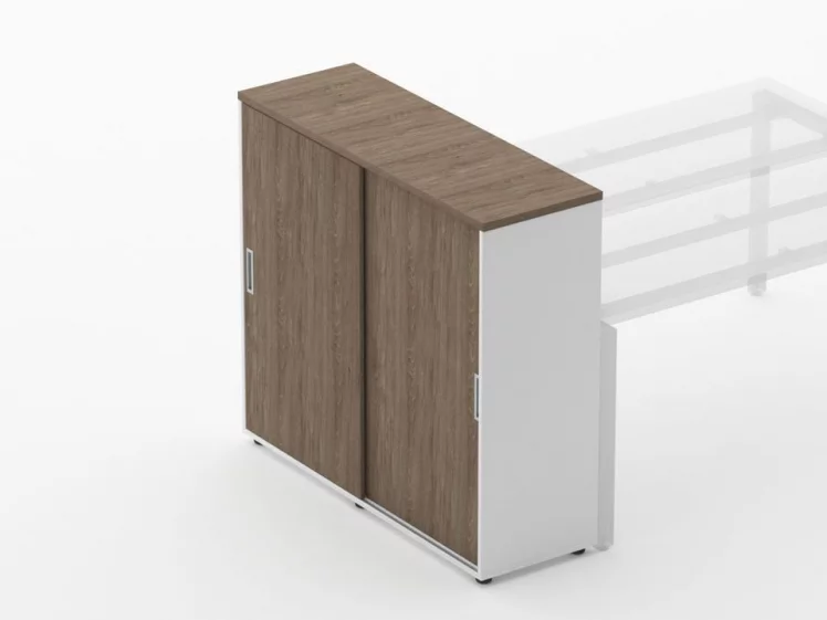 Тумба-купе высокая для рабочего модуля Deka 9.03.125 Дуб Верцаска/Белый_2