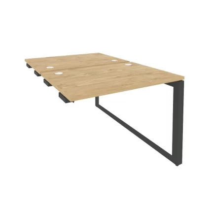 Стол-приставка двойной на О-образном м/к к опорым элем. ONIX O.MO-D.SPR-1.7 Тиквуд Светлый/Антрацит_0