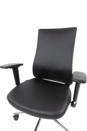 Офисное кресло CХАИРМАН 500 ЛЮКС (ЛУКС) ЭКО Б/П экокожа Черный / CHAIRMAN (LUX)_4