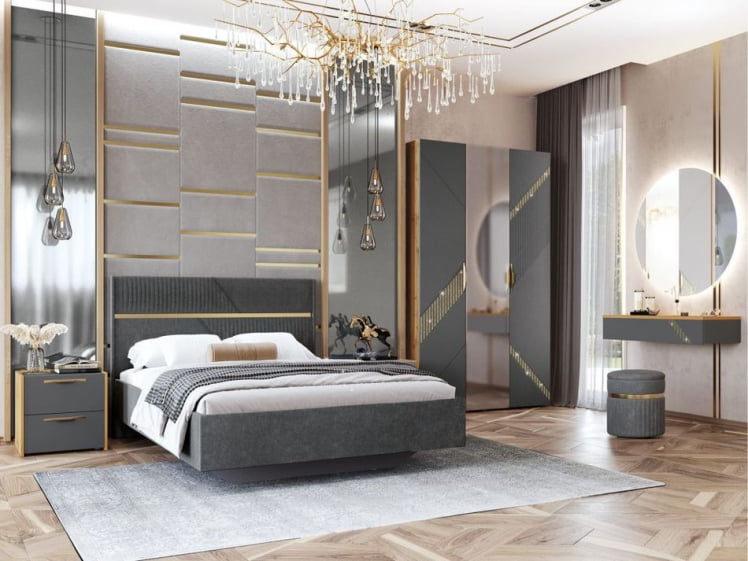 Туалетный столик (лев/прав) Монако 902.30 Дуб Вотан Оникс Графит_8