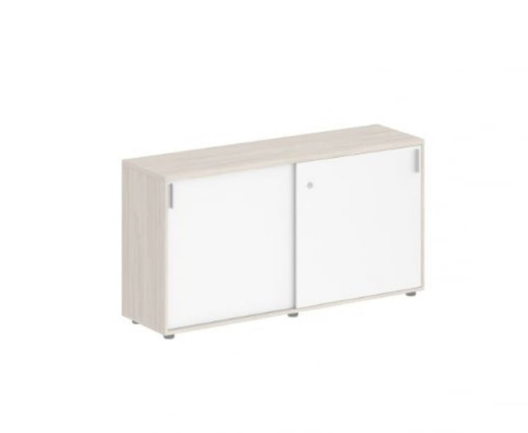 Шкаф-купе низкий с замком Sigma SG.701.OL.WH Дуб светлый Белый_0