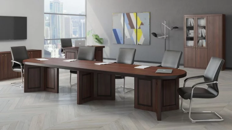 Сектор стола для переговоров 180° BRN8671802 Темный орех_1