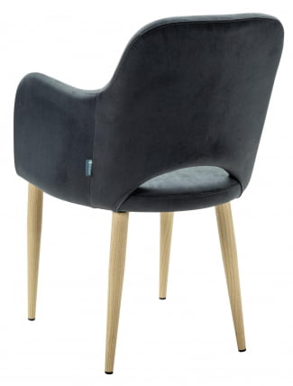 Кресло Ledger К Diag grey/нат.дуб_2