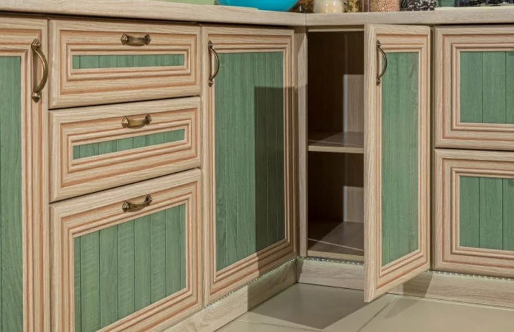 Кухонный гарнитур угловой Кантри №03 Сономе эйч светлая_14