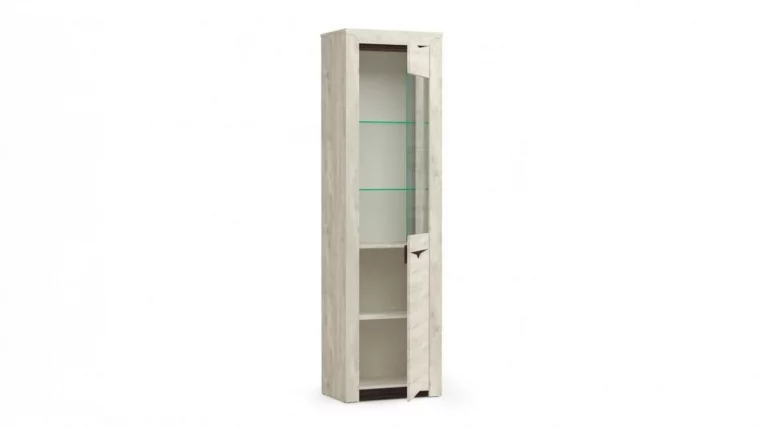 Шкаф-пенал Лючия 33.14-01 Бетон пайн белый Венге_1