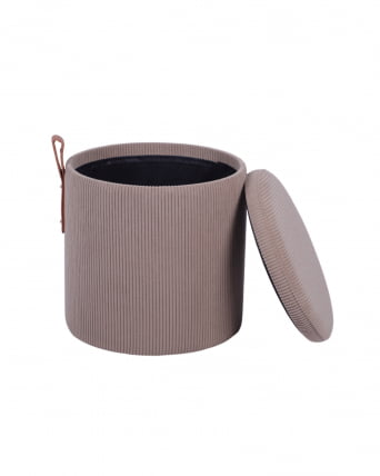 Пуф Руни XS с ящиком вельвет коричневый_3