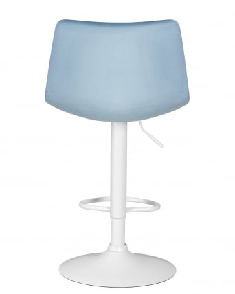 Стул барный DOBRIN TAILOR WHITE (пудрово-голубой велюр (MJ9-74)) 2 шт_5