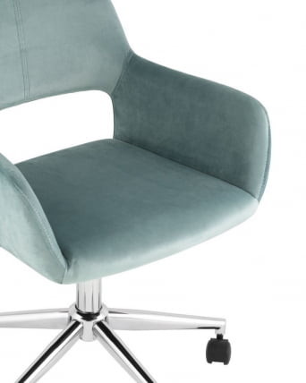 Кресло офисное ROSS велюр серо-зеленый_7
