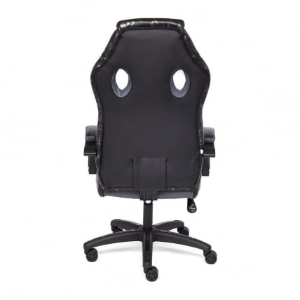 Кресло RACER GT MILITARY кож/зам/ткань, серый/серый, TW 12_6