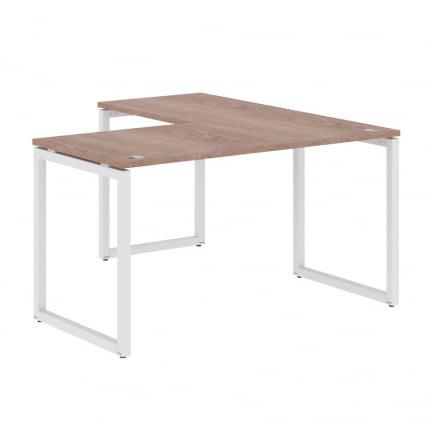 Стол угловой левый XTEN-Q XQCT 1415 L Дуб Сонома Белый_0