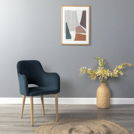 Кресло Ledger К Diag blue/нат.дуб_5