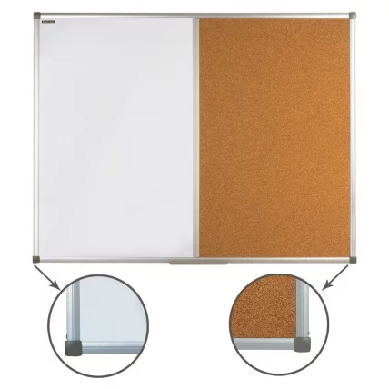 Доска комбинированная магнитно-маркерная BRAUBERG для объявлений 90х120 см_1