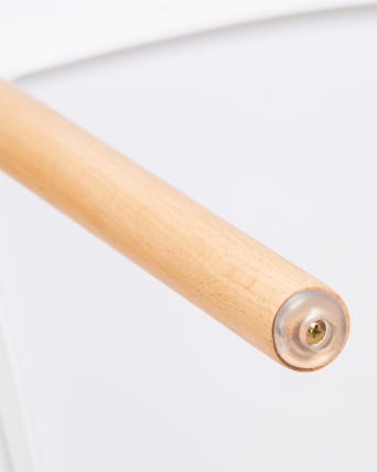 Стул обеденный ДОБРИН ТХЕО ножки светлый бук Белый В-02 / DOBRIN THEO W-02_9