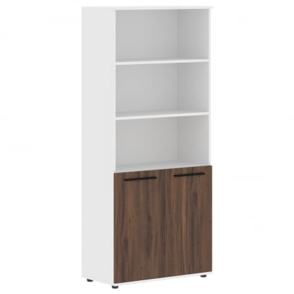 Шкаф с одним комплектом глухих малых дверей EDIS EHCS 85.5 Дуб Денвер темный Черный Белый_0