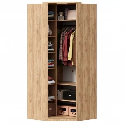 Шкаф угловой с зеркалом Фиджи ЛД 659.249.000 Дуб Золотой_2