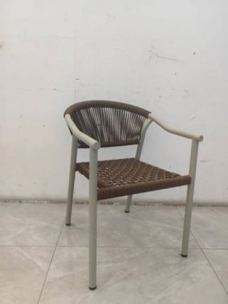 Стул Syna коричневый бежевые ножки_4