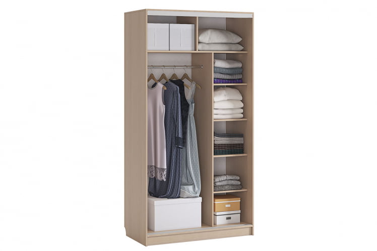 Шкаф-купе Рио 1-600 Амели SK-04R30 дуб млечный_1