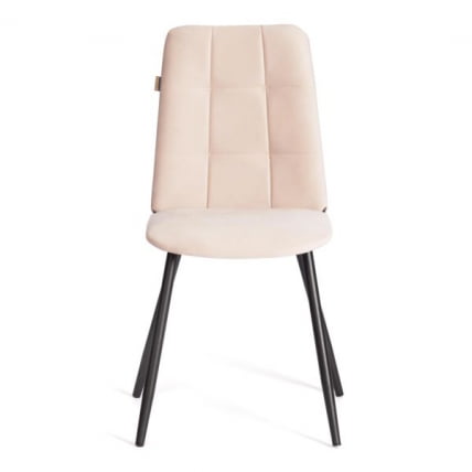 Стул обеденный Asti TREND, флок , бежевый/черный, 7, 47х54х86 см_4