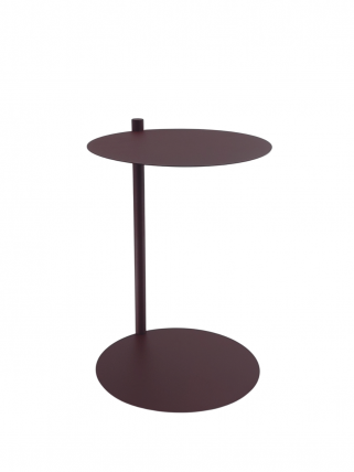 Журнальный столик Siara металл бордовый_0