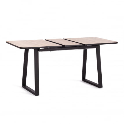 Стол MALTIDO ЛДСП/HPL/металл, 130 х 75+30 х 75 см, Агат серый/черный_4