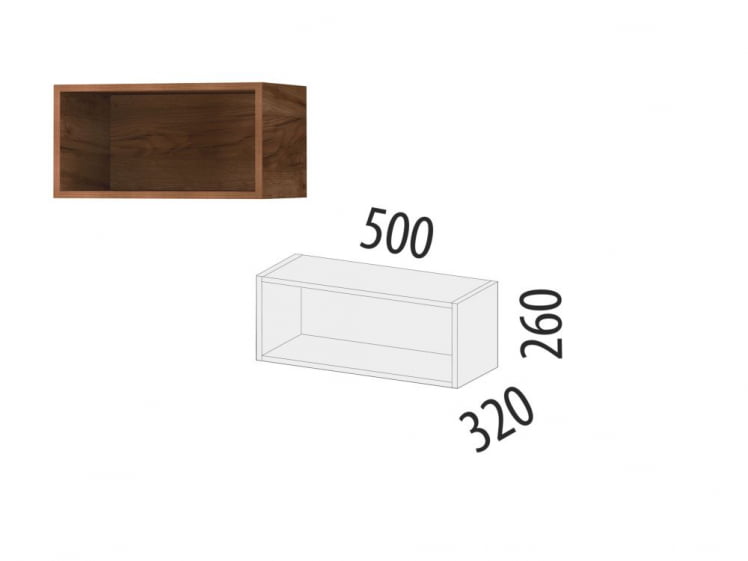 Шкаф кухонный открытый Дакота 103.35_1