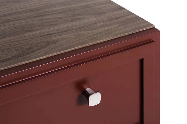 Комод 3 ящика Norton (К) Кармин_4