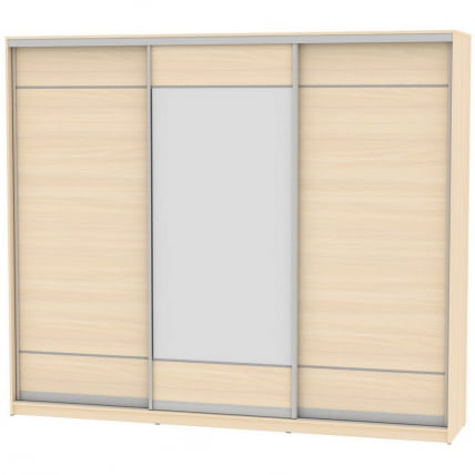 Шкаф-купе B-230х270х60-1(ДМ-D7D8D7)_0