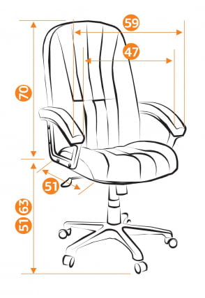 Кресло руководителя СН888 серый 207/12_5