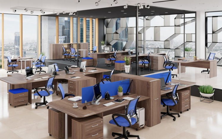 Двухместная рабочая станция W2CET 169.3 Дуб сонома_2