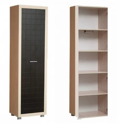 Шкаф-пенал Уголок школьника Дуб беленый Туя светлая_0