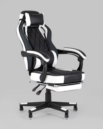 Геймерское кресло ТопЧаирс Вираге Черный-белый / TopChairs Virage_9
