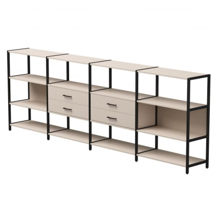 Набор стеллажных систем Everprof EVO №4 Кашемир Черный_0