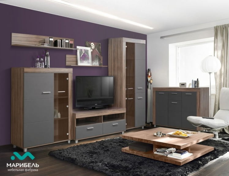 Полка 1300 Бэлла-5 02 Индиан эбони темный_1