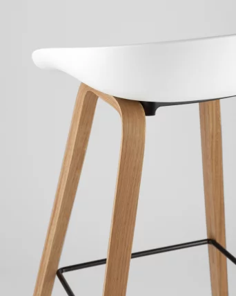 Барный стул Libra Soft с подушкой Белый_6