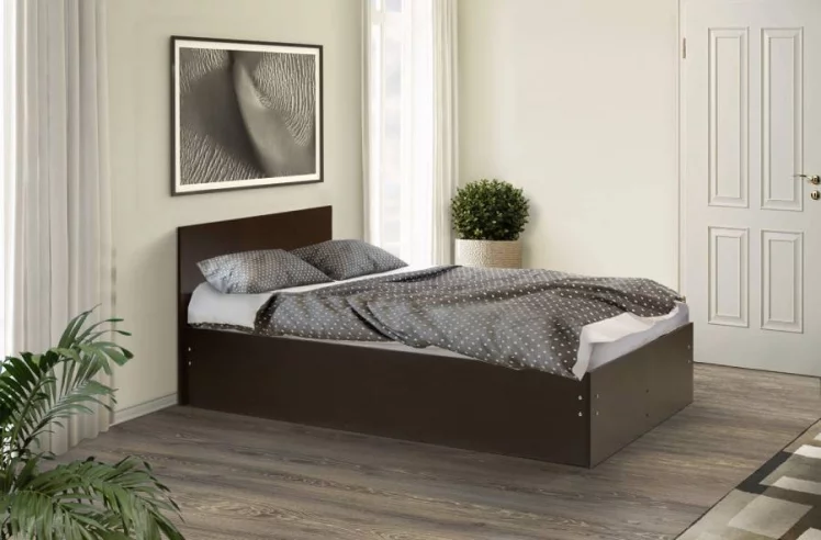 Кровать на уголках №4 1800*1900 Дуб молочный_0