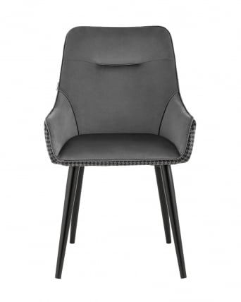 Стул Джоан велюр Серый гусиная лапка_2