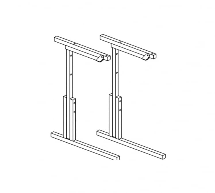 Каркас стола ученического с регул. высоты и угла наклона столешницы АЛц.КРН №5-7_0