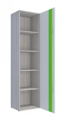 Пенал Палермо Юниор 02 Белый глянец Ясень шимо светлый Зеленый_2