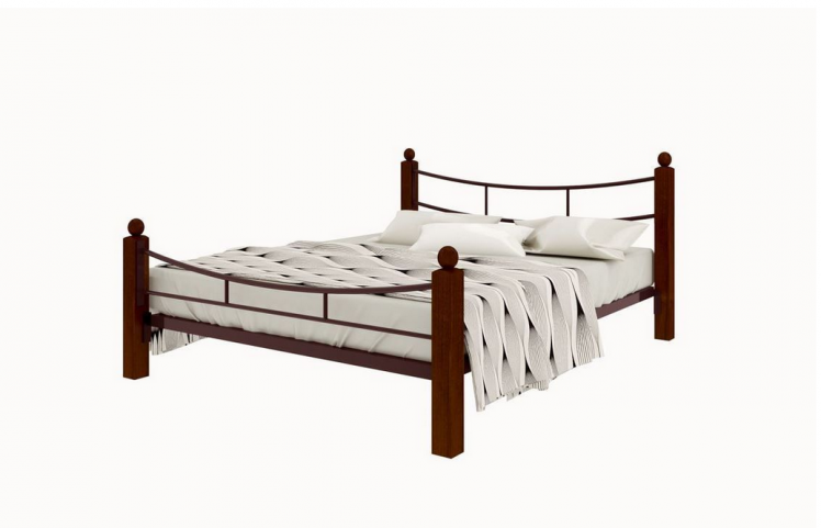 Кровать София Lux plus 1400х1900 Коричневая_0
