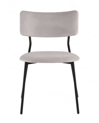Стул Амелия велюр светло-серый_1