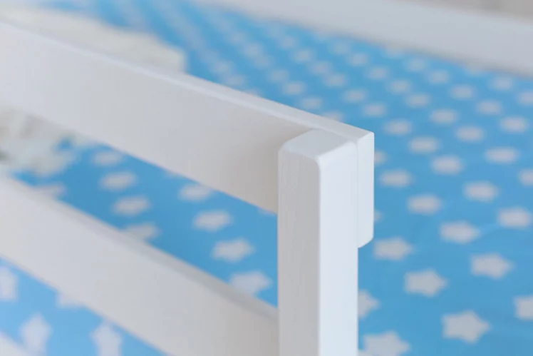 Кровать-домик двухъярусный белый_3