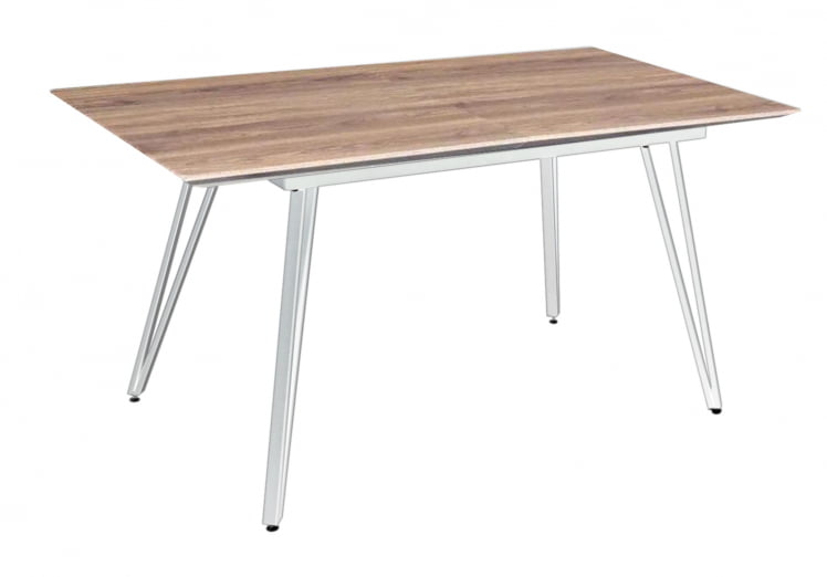 Стол раздвижной Диего 120-160 Галифакс Натур_БЕЛЫЙ_0