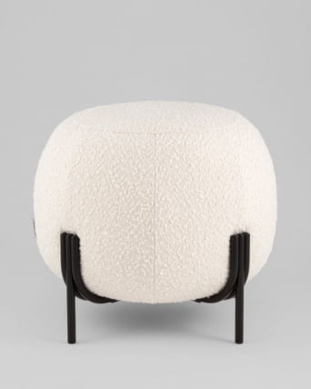 Пуф Флик new ткань букле молочный_4