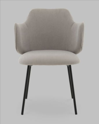 Стул Джиннет велюр светло-серый_1