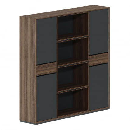 Шкаф высокий трехсекционный QUARTZ QZ.0303.BW.GF_0